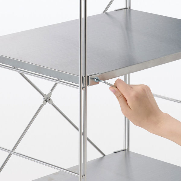 無印良品 ステンレスユニットシェルフ ステンレス棚セット 小 幅58