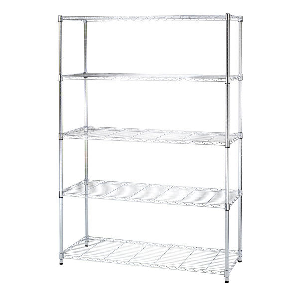 ルミナス ポール径25mm セット品 スリムスチールラックN 5段 幅1215