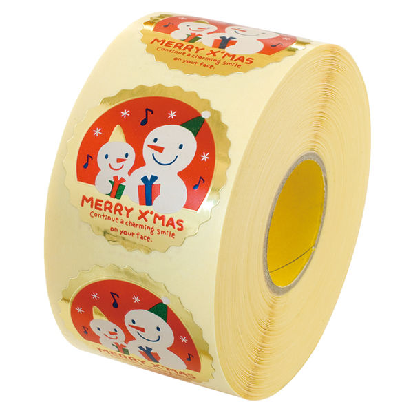 ヘッズ スノーマンロールシール-2 XS-2RS 1セット（1500枚：500枚×3