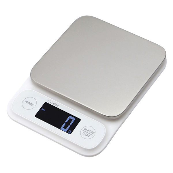 ドリテック キッチンスケール 5kg テリージュ 防水 計量器 ホワイト