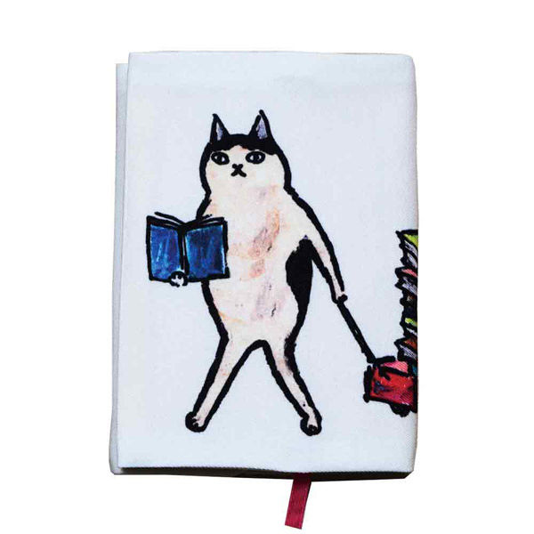 TTC 神保町にゃんこ堂 文庫本サイズ ブックカバー カート猫 574354 1個