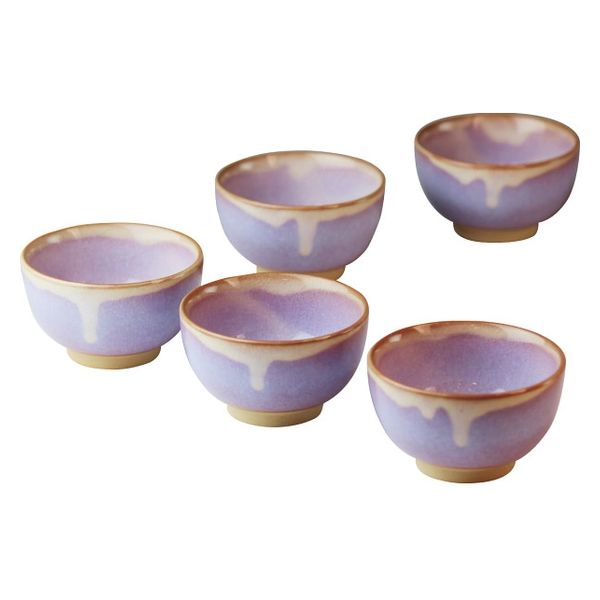 萩陶苑 萩焼 萩むらさき 汲出5客揃 11224 1箱（直送品） - アスクル