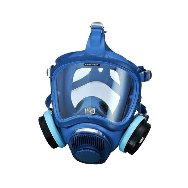 エスコ 直結型防毒マスク(2缶式/伝声器付) EA800MX-23 1個（直送品