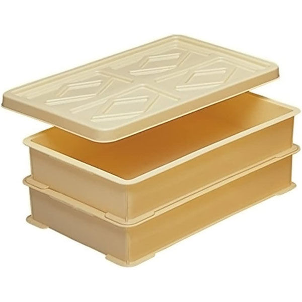 サンコープラスチック フードテナー No.5 本体2-蓋1 アイボリー(セット