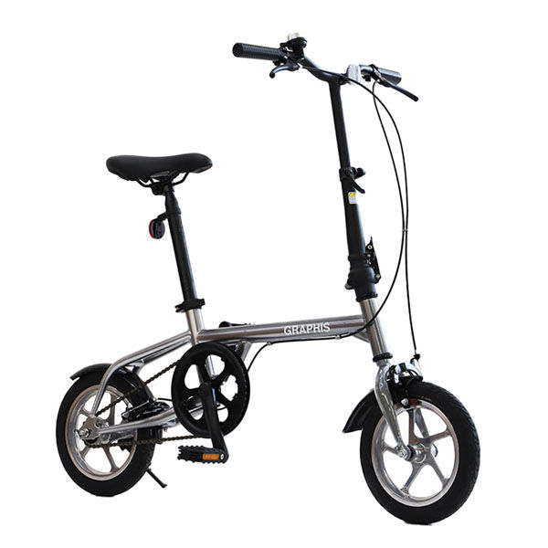 池商 GRAPHIS GR-ALMIGHTY 災害対策用 折りたたみ自転車 シルバー GR