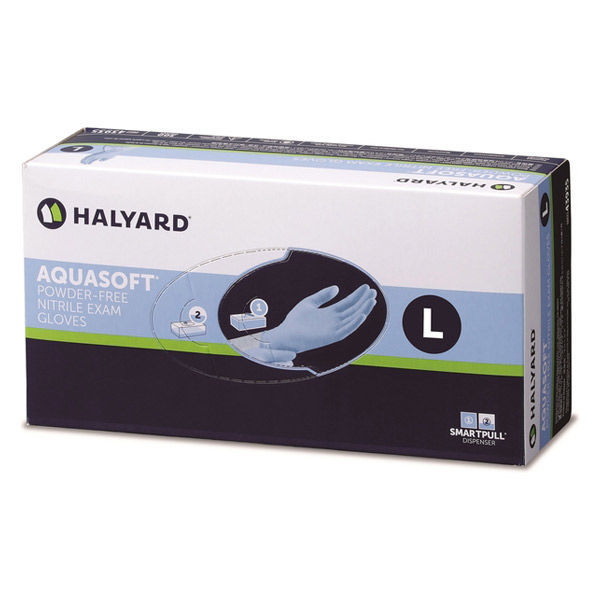 ワゴンセール】ハリヤード アクアソフト ニトリルグローブ L 43935 1箱
