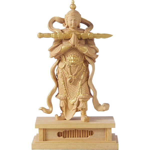 ミニ仏像 本柘植韋駄天（直送品） - アスクル