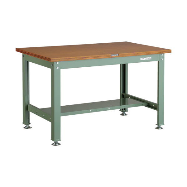 TRUSCO 中荷重作業台(1200kg)HW型 1200X750XH740 基本タイプ グリーン