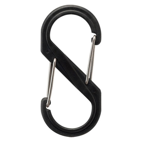 アイテック S型カラビナ ブラック B-KRSA88-2（直送品） - アスクル