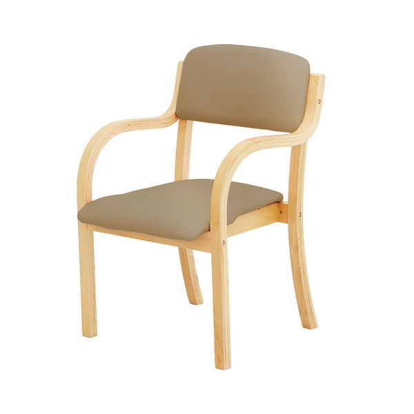 ネットフォース ダイニングチェア 介護用椅子 シエル 完成品 ベージュ