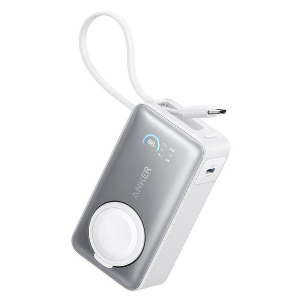 モバイルバッテリー Anker MagGo Power Bank A1657N21 1個 - アスクル