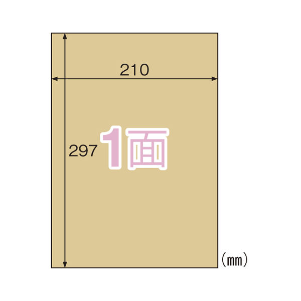 ヒサゴ クラフト紙ラベルライト 全面 OPC862 1セット(1パック×3