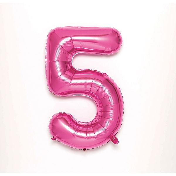 いろは出版 NUMBER BALLOON ナンバー【5】バルーン ピンク SFNP-05 1