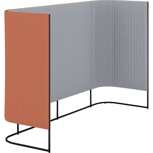 組立設置込】コクヨ インフレーム チェアースクリーンブース ハーフ 3