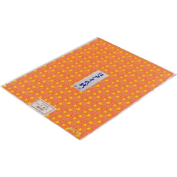 江戸千代紙 小切 10枚 No.32 千鳥(橙) 37.5×30cm ED-No.32 10冊 エヒメ