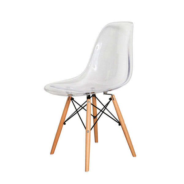 シェルチェア 木脚 クリア sh81111cr 1脚（直送品） - アスクル