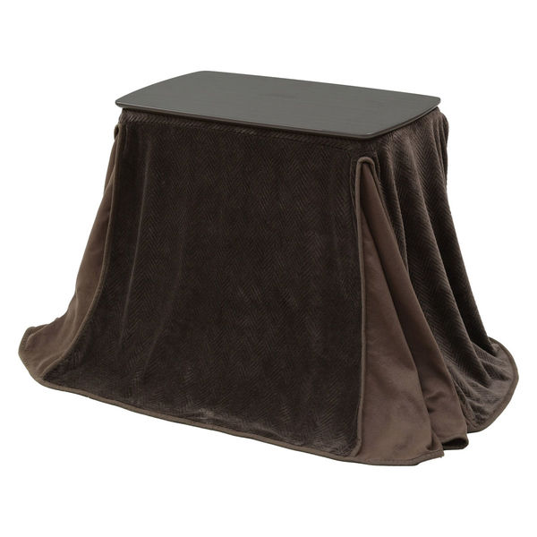 山善(YAMAZEN) こたつ テーブル 布団セット 高さ3段階調整 75×40cm GDX