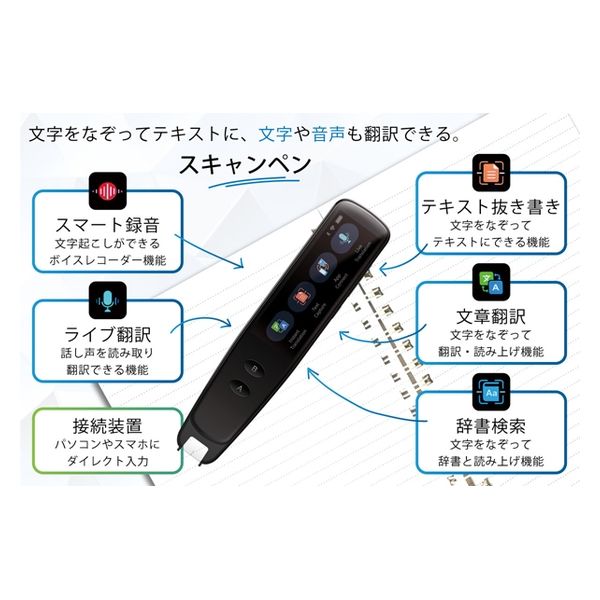 PenPower WorldPenScan Go 3in1ペン型翻訳機 PP-WPS-GPEN 1本（直送品