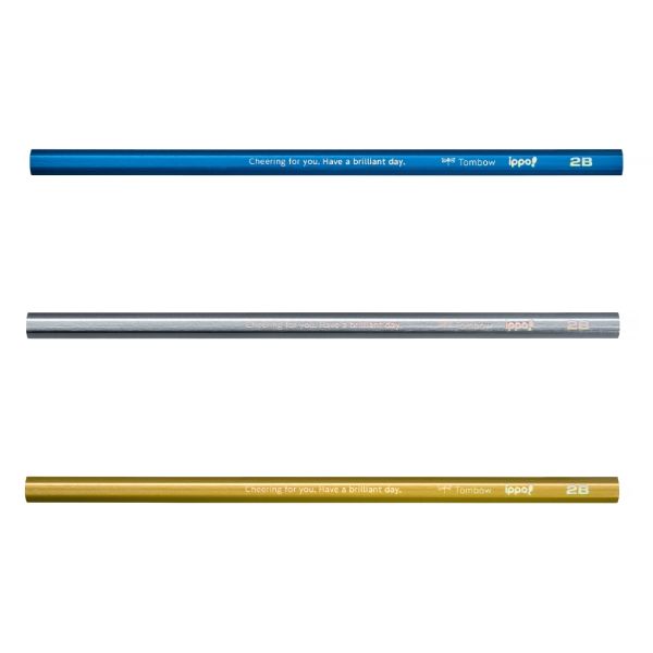 トンボ鉛筆 かきかた鉛筆 ippo! メタリック 2B KB-KUA01-2B 1ダース(12