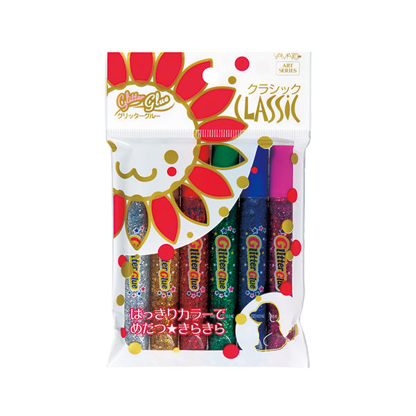 ヤマト グリッターグルー クラシック GGC10H 10パック(6色入×10
