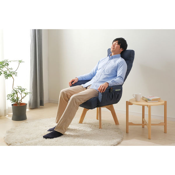 アイリスオーヤマ チェア 一人掛け ハイバックチェア リクライニング