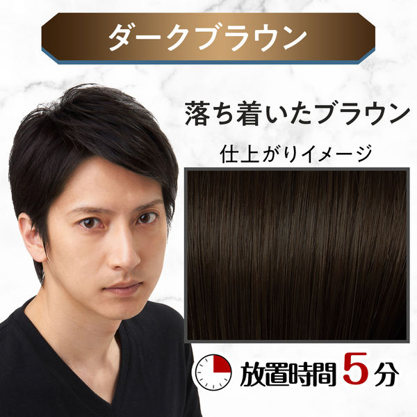 ルシード ワンプッシュケアカラーダークブラウン 6 メンズ用 無香料
