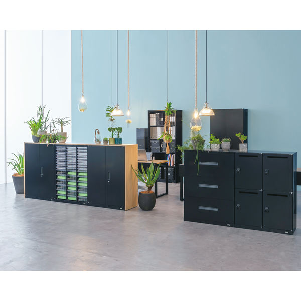 オカムラ スチール収納VILLAGE オープン（シェルビング） 3段 本体（下