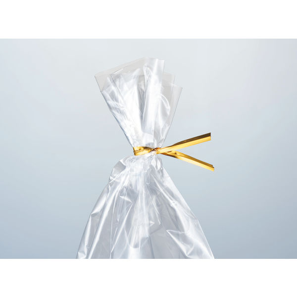 共和 ビニタイ カット品 金 PET 4mm×8cm 1袋 (1000本入) - アスクル