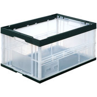 折りたたみコンテナ】 アスクル 「現場のチカラ」 ペタンコOー50B 50L