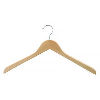 Woodドレスハンガー 業務用パック 1セット（50本：5本入×10） - アスクル