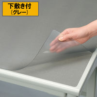 プラス ななめカットデスクマット OAタイプ 中（1190×590mm） 厚さ1.7