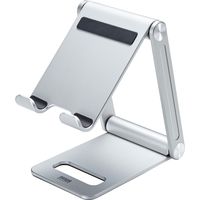 サンワサプライ タブレット用アルミスタンド(角度・高さ調整タイプ