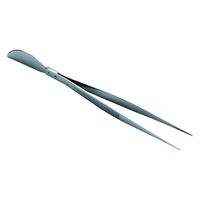 石黒金属 GH HK-12 ステンレス ヘラ付ピンセット 曲 1本（直送品