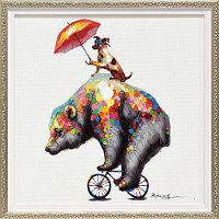 ユーパワー オイルペイントアート「アニマルズ(Lサイズ)」 【公式通販】