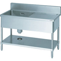 マルゼン 二槽シンク900×450×800(ホース付) BS2-094 1台 465-5265