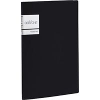 セキセイ アドワン 5ポケットファイル A5(見開きA4) ブラック AD-2655