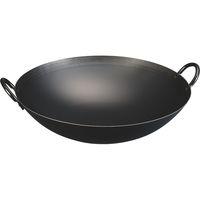 山田工業所 山田 鉄 打出 中華両手鍋 27cm(板厚1.2mm 0201200 1個