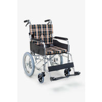 幸和製作所 車いす ハンドブレーキ付アルミ製介護車(背折れタイプ) B