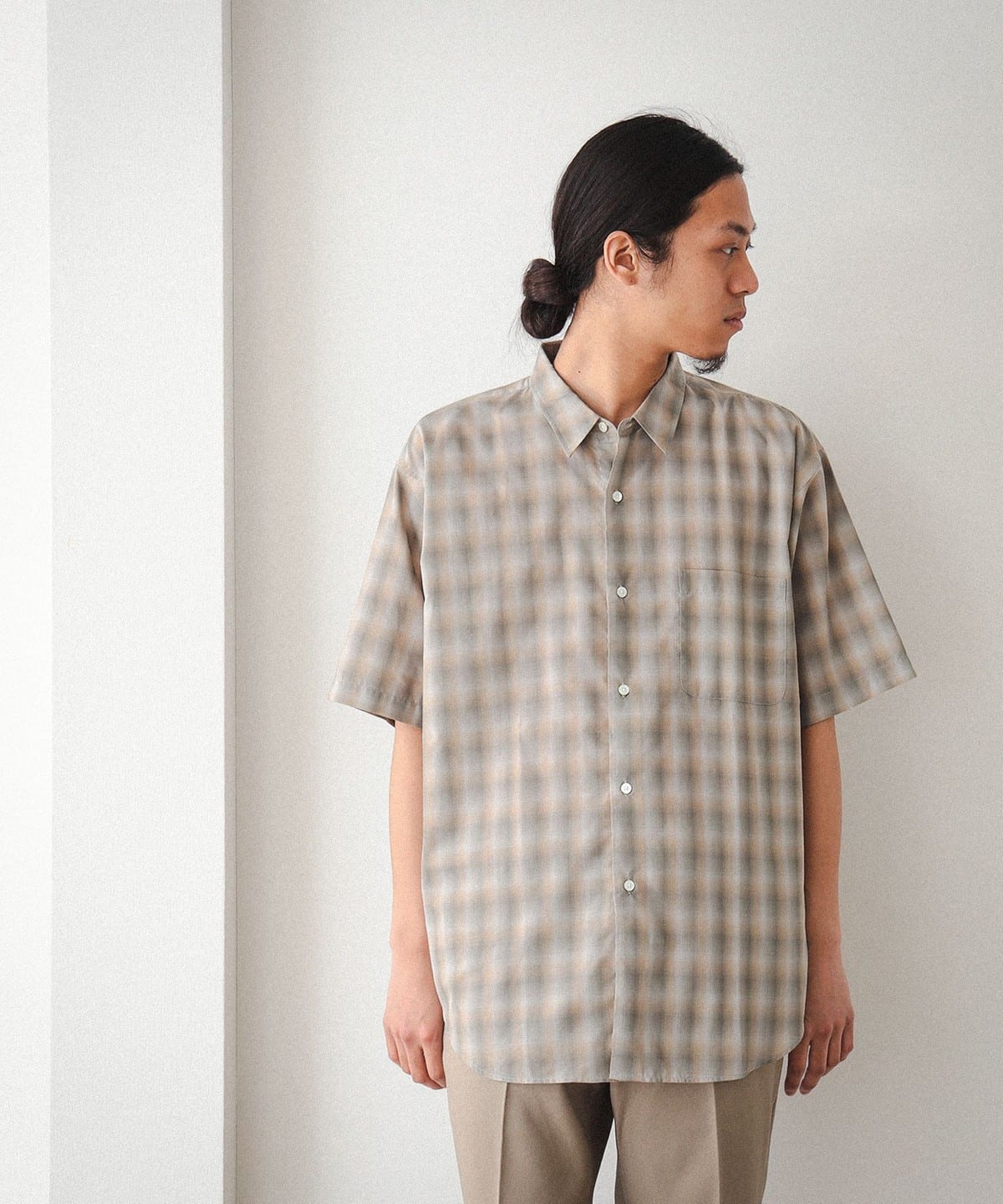 BEAMS（ビームス）オンブレチェック イージー シャツ（シャツ