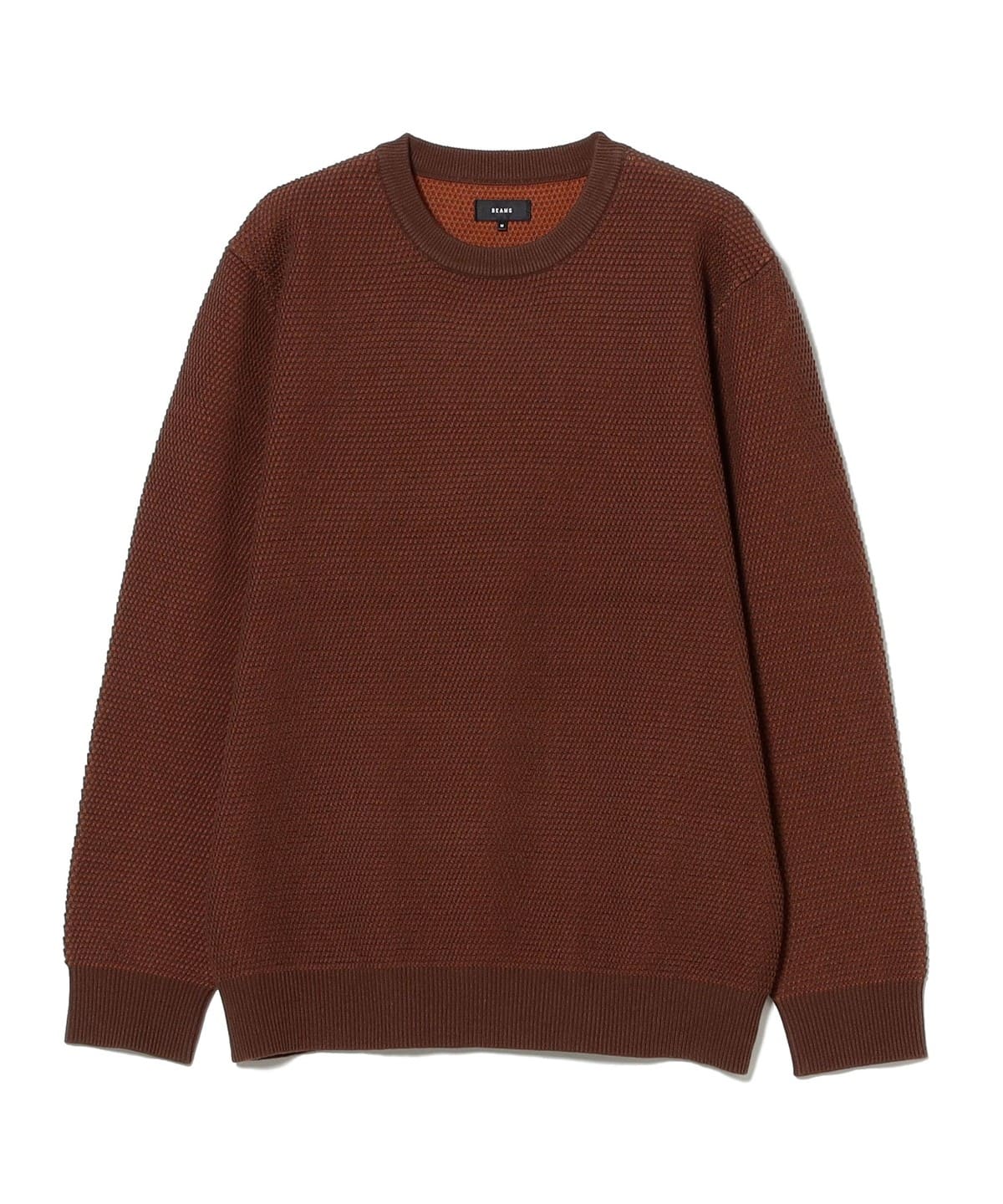 BEAMS（ビームス）12ゲージ ワッフル クルーネック ニット（トップス