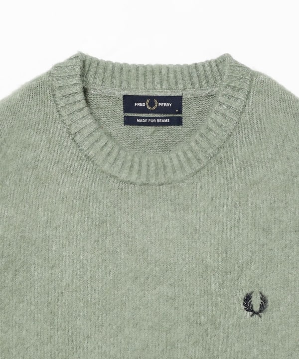 BEAMS（ビームス）【別注】FRED PERRY / フラッフィー クルーネック