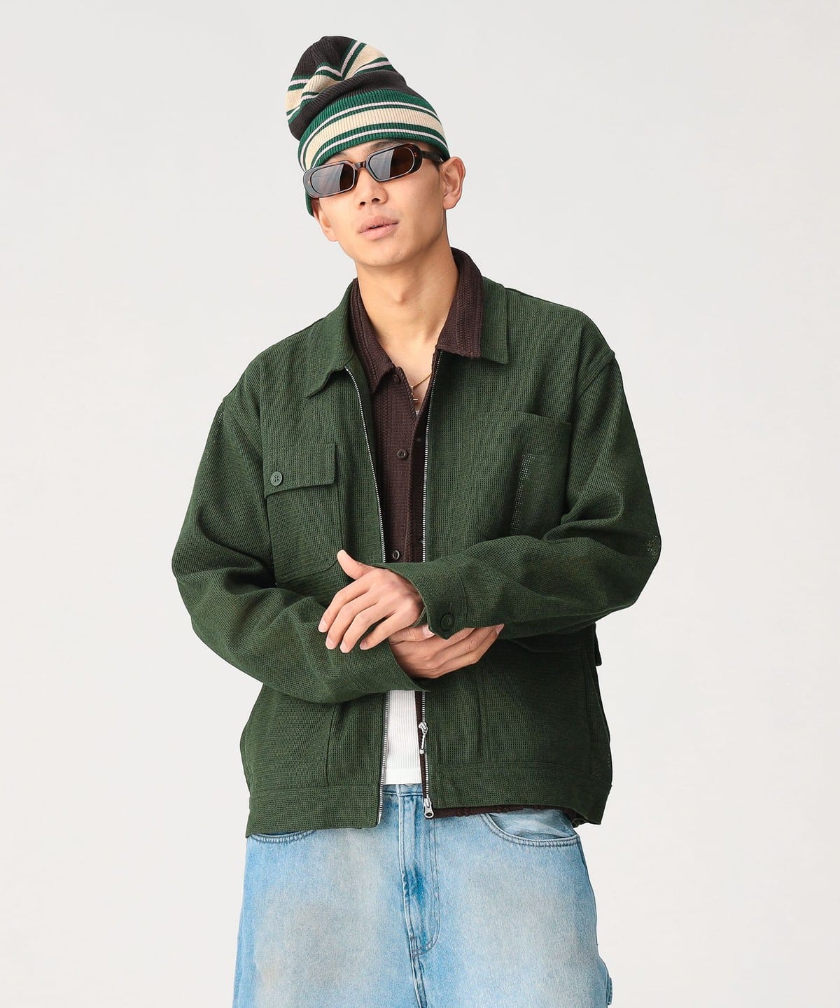 BEAMS（ビームス）【別注】UNIVERSAL OVERALL / MESH WIDE JACKET