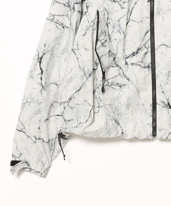 BEAMS（ビームス）撥水 総柄プリント ジップアップ フーディ（ブルゾン