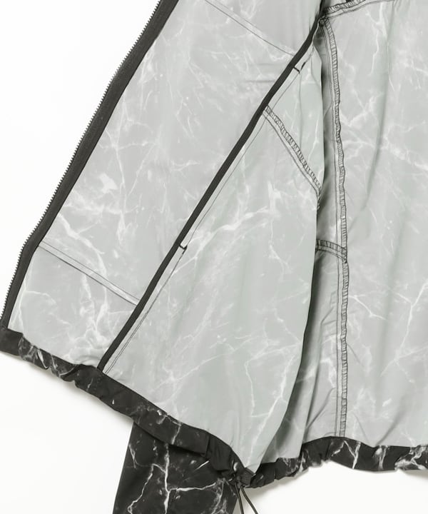 BEAMS（ビームス）撥水 総柄プリント ジップアップ フーディ（ブルゾン