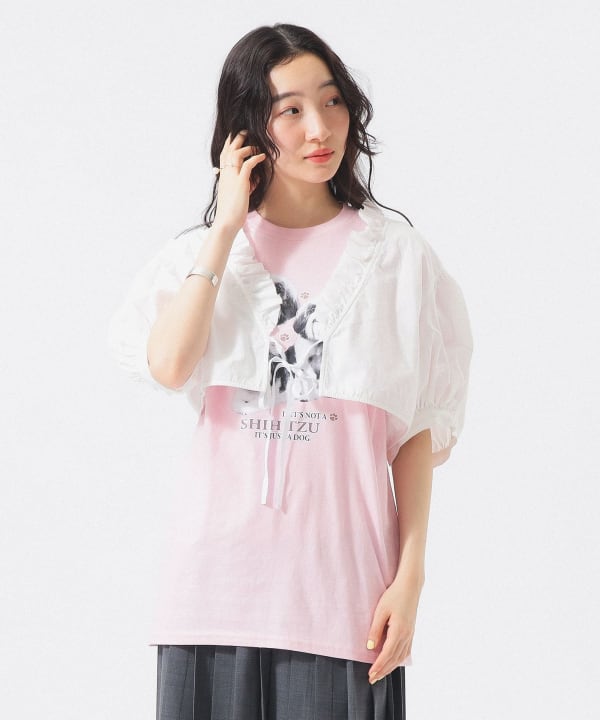 BEAMS BOY（ビームス ボーイ）フリル ショート ブラウス（シャツ