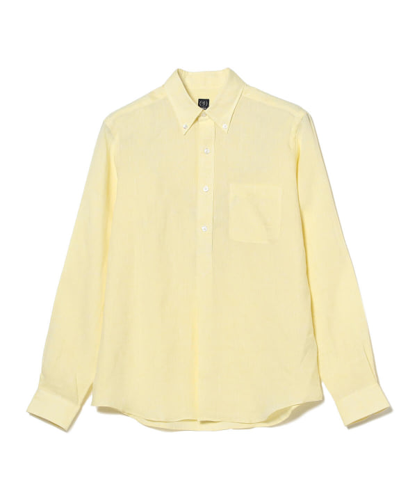 BEAMS F（ビームスF）リネン プルオーバー ボタンダウンシャツ（シャツ