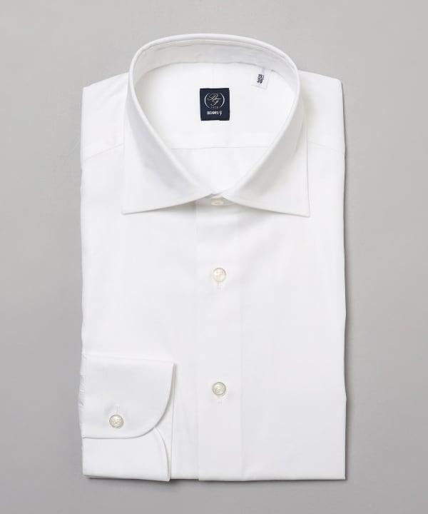 BEAMS F（ビームスF）ピンポイント オックスフォード ワイドカラー