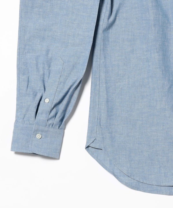 BEAMS F（ビームスF）ライト シャンブレー ボタンダウンシャツ（シャツ