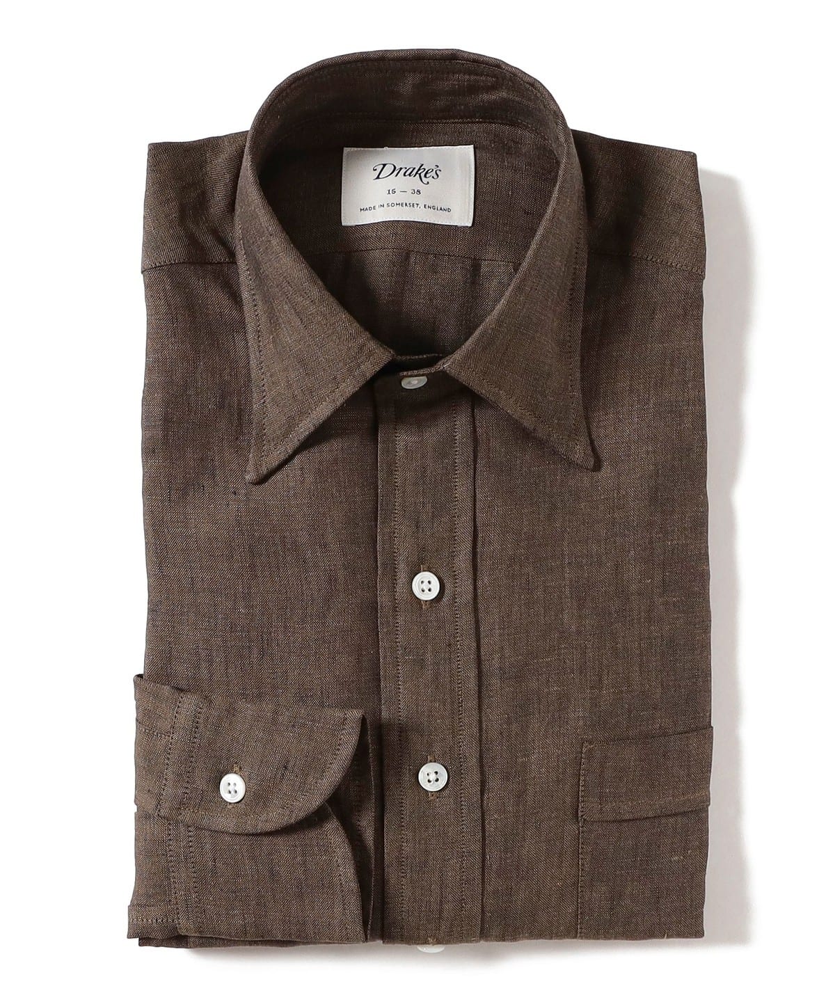 BEAMS F（ビームスF）【別注】Drake's / リネン ソリッド レギュラー