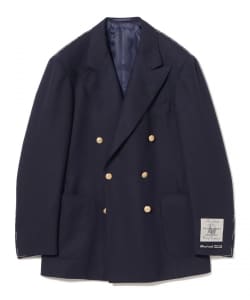 BEAMS F（ビームスF）HANDMADE FOX BROTHERS ウール ネイビー ダブル